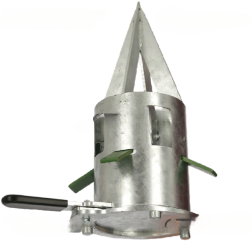 Svuota sacco BIGBAG con dosatore in metallo zincato (Fora sacco)